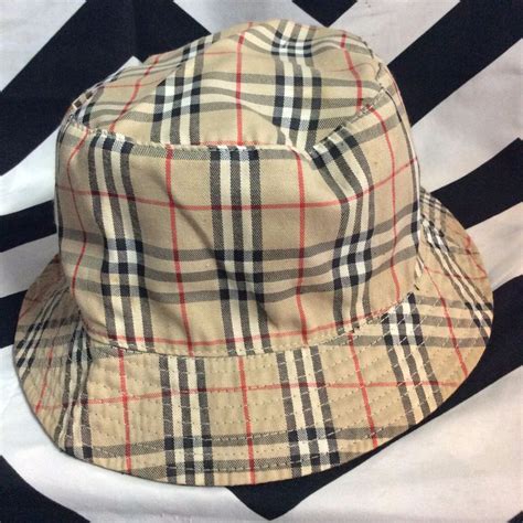 burberry plaid bucket hat|burberry bucket hat vintage.